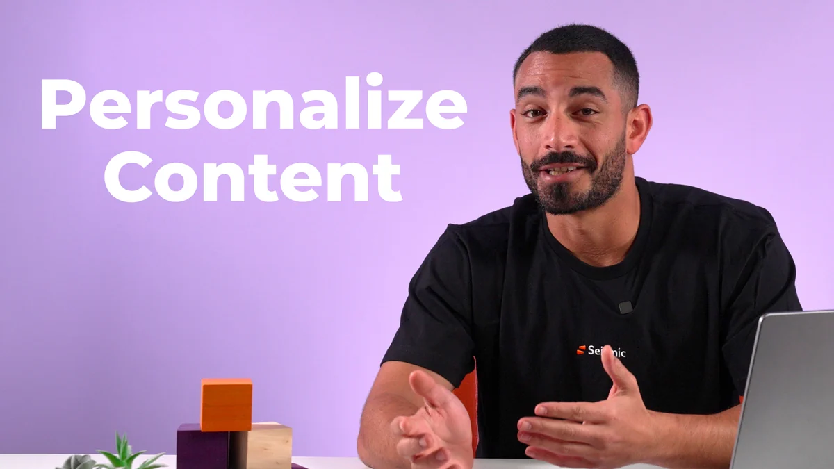 Personalize content video