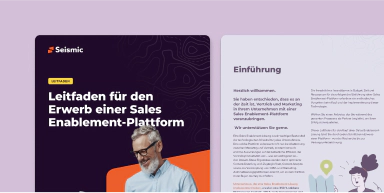 Leitfaden für den Erwerb einer Sales Enablement-Plattform